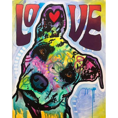 Love and Trust Black Modern Wood Framed Art Print with Double Matting by Dean Russo Collection