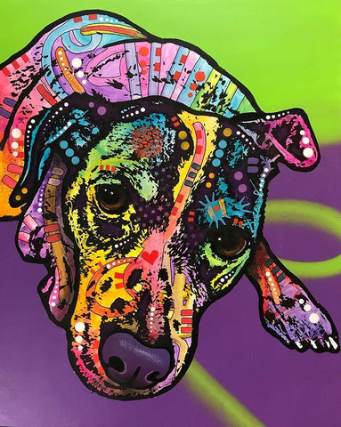 Indelible Jack Black Ornate Wood Framed Art Print with Double Matting by Dean Russo Collection