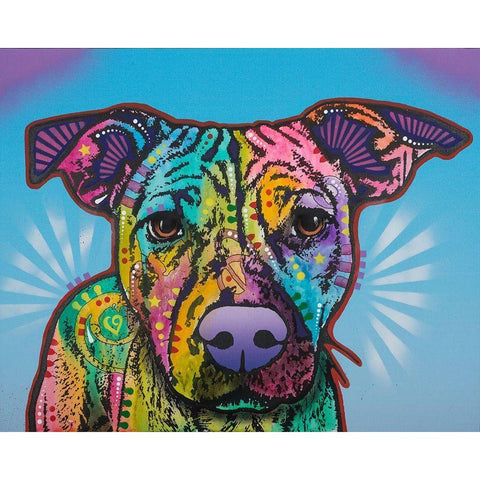 Roo Black Modern Wood Framed Art Print with Double Matting by Dean Russo Collection