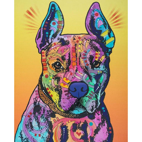 Bugsy 2 White Modern Wood Framed Art Print by Dean Russo Collection