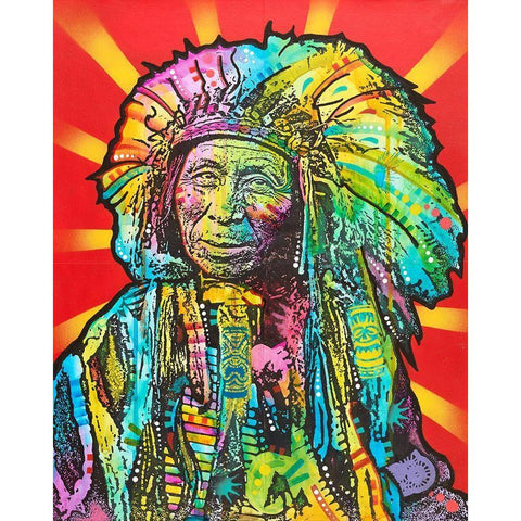 Native American I Gold Ornate Wood Framed Art Print with Double Matting by Dean Russo Collection