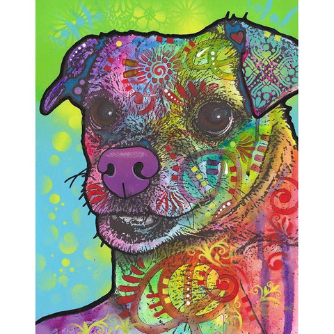 Flora Gold Ornate Wood Framed Art Print with Double Matting by Dean Russo Collection