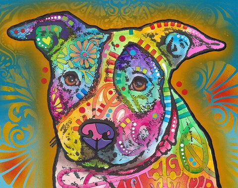 JoJo Black Ornate Wood Framed Art Print with Double Matting by Dean Russo Collection