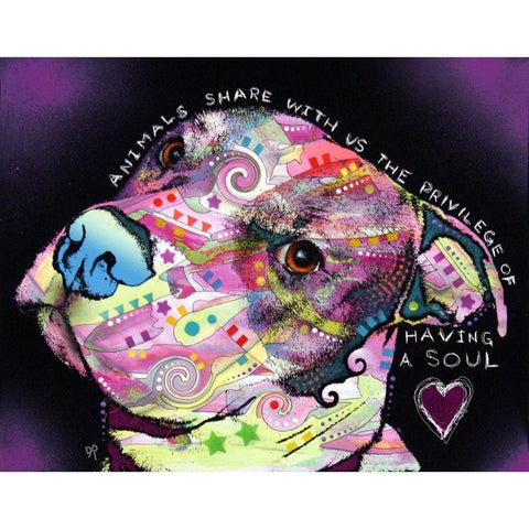 Soul Gold Ornate Wood Framed Art Print with Double Matting by Dean Russo Collection