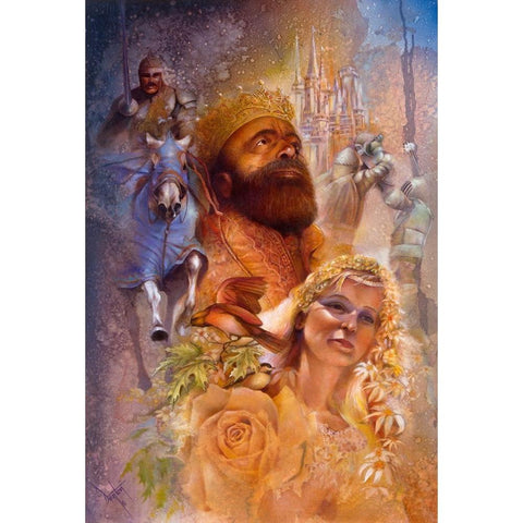 The Royal Games White Modern Wood Framed Art Print by Lund, Denton