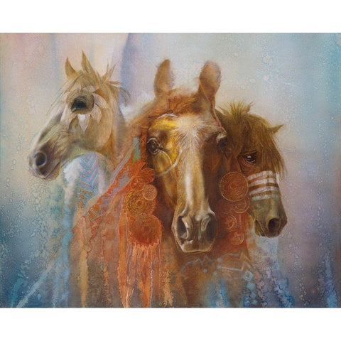 Sundancers White Modern Wood Framed Art Print by Lund, Denton