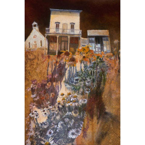 Cambria Black Modern Wood Framed Art Print with Double Matting by Lund, Denton