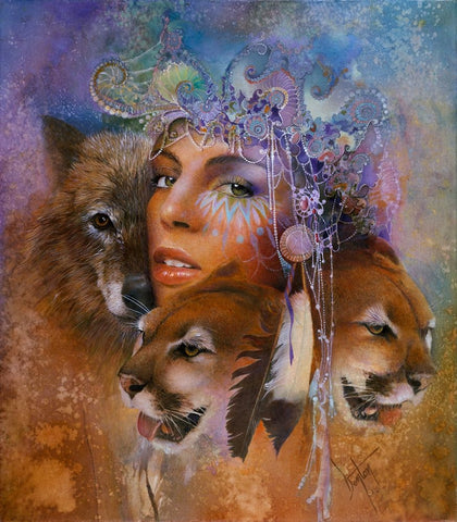 Harmonys Sphere Black Ornate Wood Framed Art Print with Double Matting by Lund, Denton