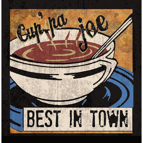 Best in Town White Modern Wood Framed Art Print by Clark, Erin