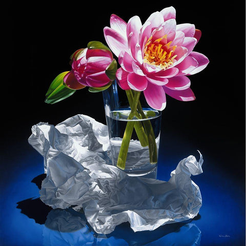 A Day In A Life Gold Ornate Wood Framed Art Print with Double Matting by Chartier, Francois