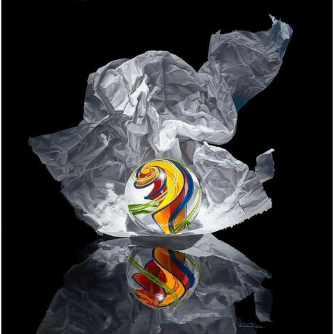 Iceberg V White Modern Wood Framed Art Print by Chartier, Francois