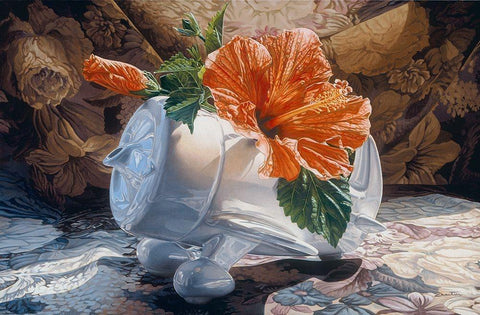 Lets Go Fly White Modern Wood Framed Art Print with Double Matting by Chartier, Francois