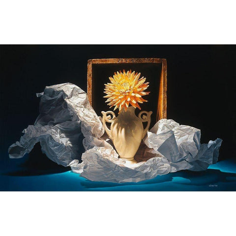 The Gift Black Modern Wood Framed Art Print by Chartier, Francois