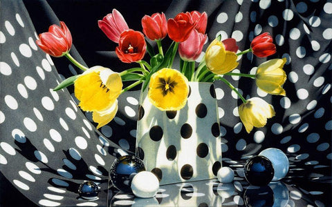 Black And White in Colour White Modern Wood Framed Art Print with Double Matting by Chartier, Francois