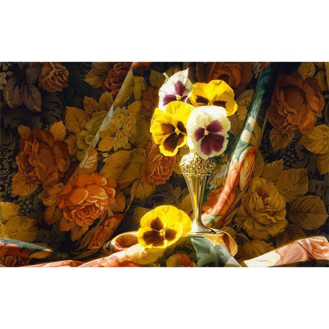 Just a Thought Gold Ornate Wood Framed Art Print with Double Matting by Chartier, Francois