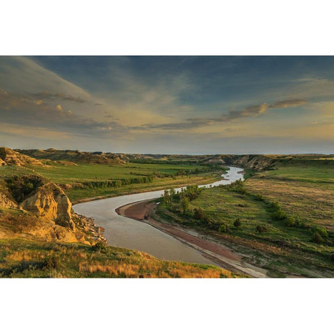 Wind Canyon Overlook Black Modern Wood Framed Art Print by Galloimages Online
