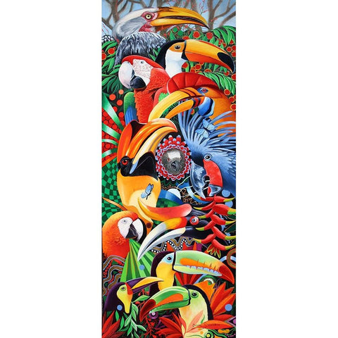 Heads Up Black Modern Wood Framed Art Print by Stevenson, Graeme