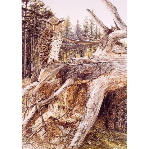 Midnite Prince Gold Ornate Wood Framed Art Print with Double Matting by Stevenson, Graeme