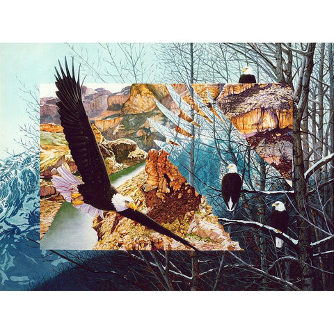 No Bounds No Barriers Black Modern Wood Framed Art Print with Double Matting by Stevenson, Graeme