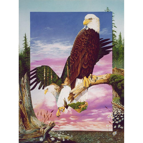 One With My Land Black Modern Wood Framed Art Print by Stevenson, Graeme