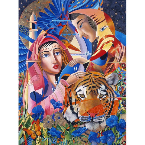 Sweet Taste Of India Black Modern Wood Framed Art Print by Stevenson, Graeme