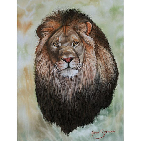 The King White Modern Wood Framed Art Print by Stevenson, Graeme