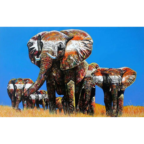 The Last Of Their Tribe Gold Ornate Wood Framed Art Print with Double Matting by Stevenson, Graeme