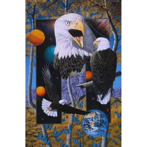 The Power And The Glory Black Modern Wood Framed Art Print by Stevenson, Graeme