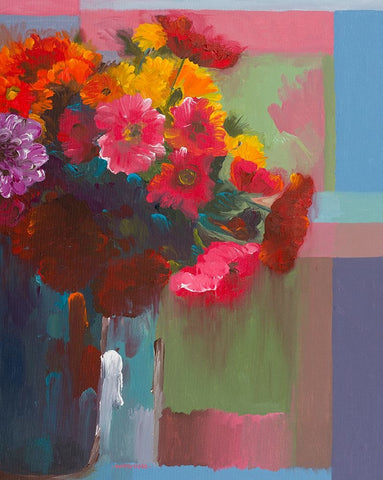 Nearby Nature White Modern Wood Framed Art Print with Double Matting by Khorasani, Hooshang