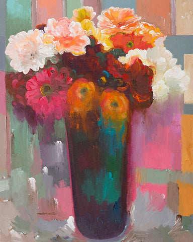 In the Spotlight Black Ornate Wood Framed Art Print with Double Matting by Khorasani, Hooshang