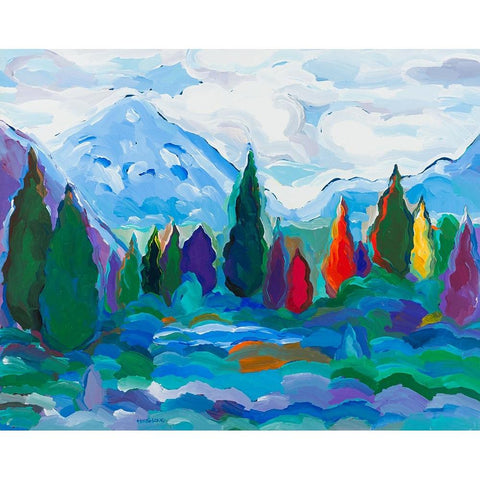Glacier Legacy #2 Black Modern Wood Framed Art Print with Double Matting by Khorasani, Hooshang