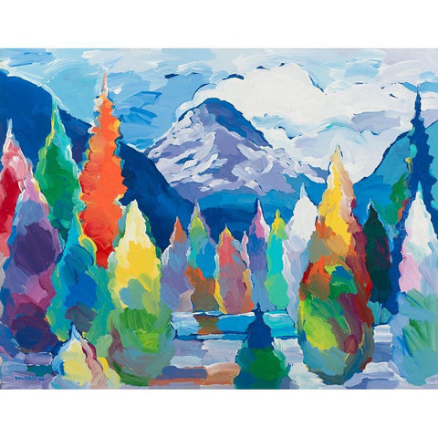 Glacier Legacy #5 Gold Ornate Wood Framed Art Print with Double Matting by Khorasani, Hooshang