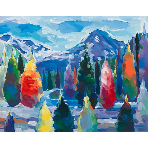 Glacier Legacy #4 White Modern Wood Framed Art Print by Khorasani, Hooshang