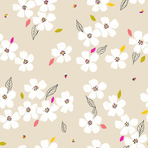 Delicate Whites Black Modern Wood Framed Art Print by HUE and MI and Sangita