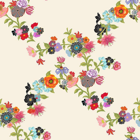 Florist Gold Ornate Wood Framed Art Print with Double Matting by HUE and MI and Sangita