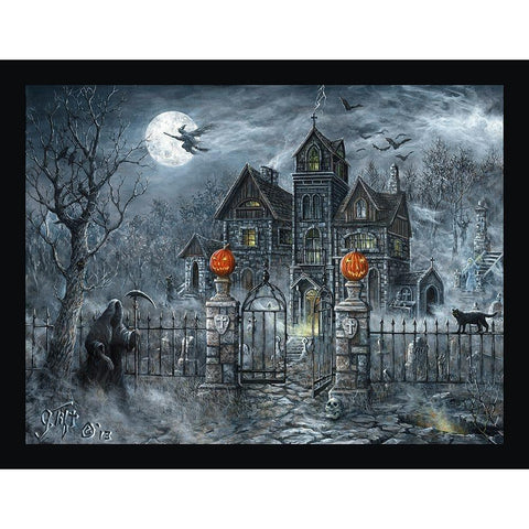 Uninvited Guest White Modern Wood Framed Art Print by Tift, Jeff