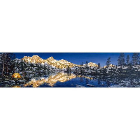 Evening Solitude Gold Ornate Wood Framed Art Print with Double Matting by Tift, Jeff