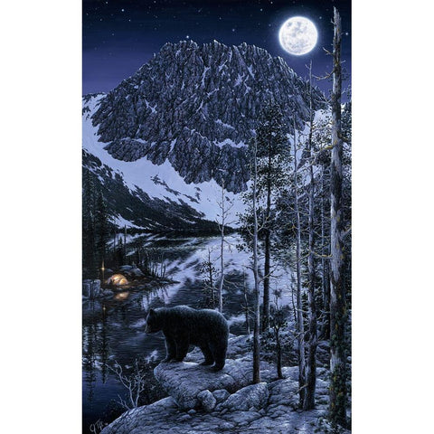 The Visitor Gold Ornate Wood Framed Art Print with Double Matting by Tift, Jeff