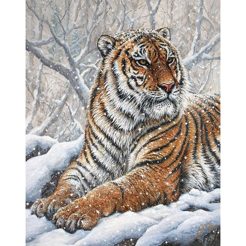 Power And Grace Black Modern Wood Framed Art Print by Tift, Jeff