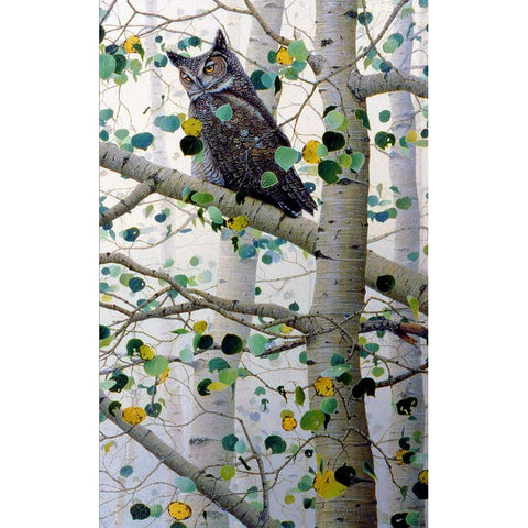 Watchful Eyes 2 Black Modern Wood Framed Art Print with Double Matting by Tift, Jeff