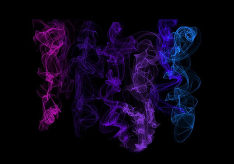 Ethereal Dance 1 White Modern Wood Framed Art Print with Double Matting by Jenny Rainbow Fine Art