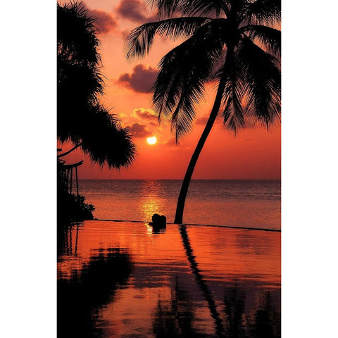 Maldives Dream Comes True 2 Black Modern Wood Framed Art Print with Double Matting by Jenny Rainbow Fine Art