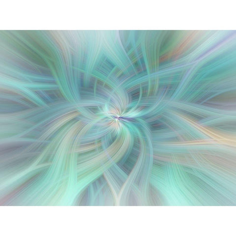 Mystery of Colors Celestial Vortex White Modern Wood Framed Art Print by Jenny Rainbow Fine Art