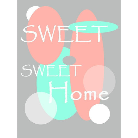 Digital Art Sweet Sweet Home Black Modern Wood Framed Art Print with Double Matting by Jenny Rainbow Fine Art