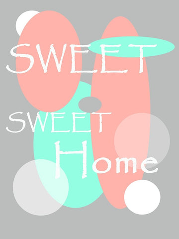 Digital Art Sweet Sweet Home Black Ornate Wood Framed Art Print with Double Matting by Jenny Rainbow Fine Art