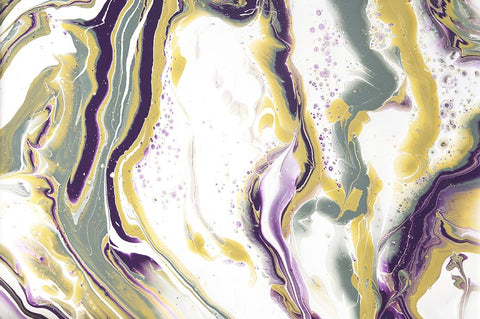 Acrylic Painting Olive Gardens 1 Black Ornate Wood Framed Art Print with Double Matting by Jenny Rainbow Fine Art