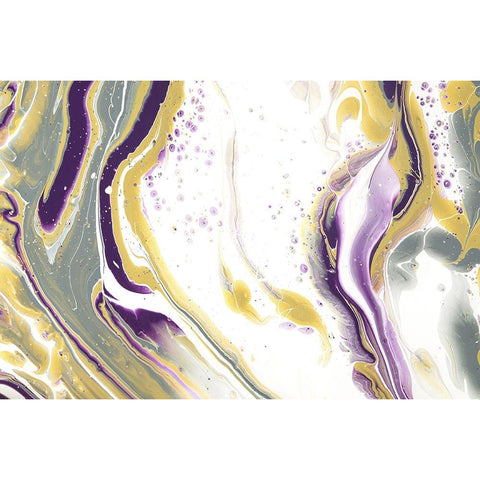 Acrylic Painting Olive Gardens 2 White Modern Wood Framed Art Print by Jenny Rainbow Fine Art