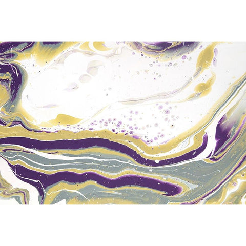 Acrylic Painting Olive Gardens 3 White Modern Wood Framed Art Print by Jenny Rainbow Fine Art