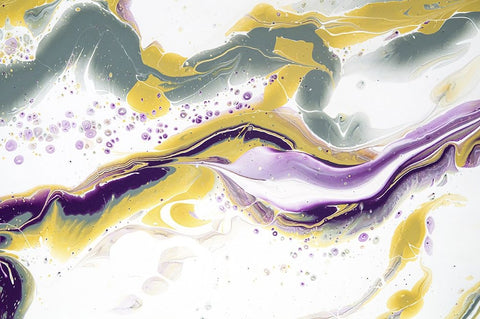 Acrylic Painting Olive Gardens 4 White Modern Wood Framed Art Print with Double Matting by Jenny Rainbow Fine Art