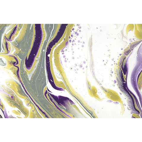 Acrylic Painting Olive Gardens 5 White Modern Wood Framed Art Print by Jenny Rainbow Fine Art